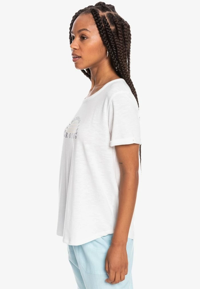 Roxy Print T-shirt - Snow White 6 Roxy Print T-shirt - Snow White - Image 4