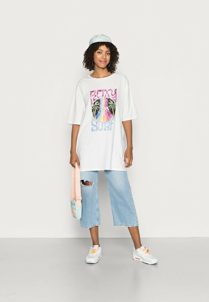 Roxy COME TO THE BEACH - Print T-shirt - Snow White 4 Roxy COME TO THE BEACH - Print T-shirt - Snow White - Image 2