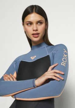 Roxy PROLOGUE WOMEN - Swimsuit - Cloud Black/powder Dark Grey/sunglow -Roxy Shop 02a14285a23b4e68a8a4898f1e7985ed