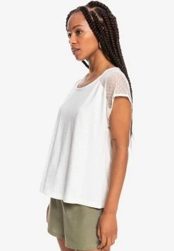 Roxy Print T-shirt - Snow White -Roxy Shop 0329f76c8bed429aa9351e6ace6aa64a