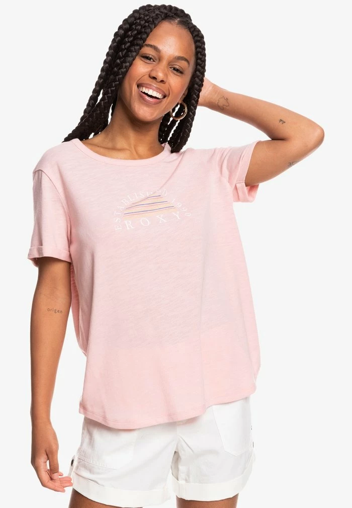 Roxy Print T-shirt - Powder Pink 3 Roxy Print T-shirt - Powder Pink