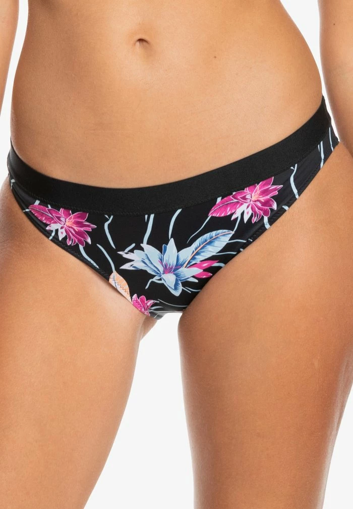 Roxy Bikini Bottoms - Anthracite Floral Flow 3 Roxy Bikini Bottoms - Anthracite Floral Flow
