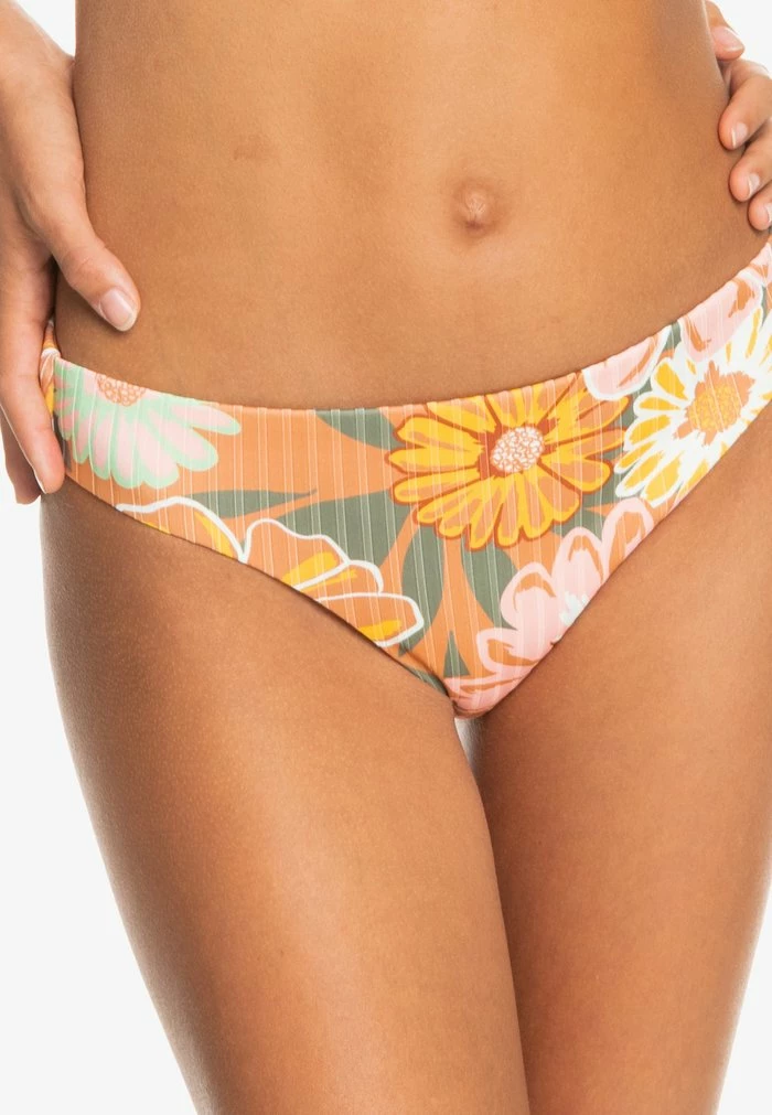Roxy LOVE THE COMBER - Bikini Bottoms - Toasted Nut Bloom Boogie S 3 Roxy LOVE THE COMBER - Bikini Bottoms - Toasted Nut Bloom Boogie S