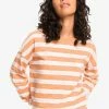 Roxy JUST LIKE THAT - Long Sleeved Top - Toasted Nut New Rapta Stripe 2 Roxy JUST LIKE THAT - Long Sleeved Top - Toasted Nut New Rapta Stripe -Roxy Shop 152c11561e7c40728e6472f704b00781