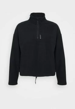 Roxy FEEL IT TOO - Fleece Jumper - Anthracite -Roxy Shop 15f729ea29074fdabf096326a8c54766