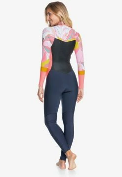 Roxy SYNCRO GBS REISSVERSCHLUSS - Wetsuit - Jet Gry Coral Flme Temple Gold -Roxy Shop 186f2a8de94c42da98ba5ed947b399db