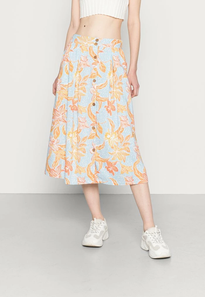 Roxy NIGHT TIME - Maxi Skirt - Cool Blue Island Time 3 Roxy NIGHT TIME - Maxi Skirt - Cool Blue Island Time