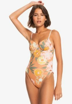 Roxy Swimsuit - Toasted Nut Bloom Boogie S