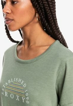 Roxy Print T-shirt - Green -Roxy Shop 1f38cb282bc84ed2ad6bac82c1e71c99