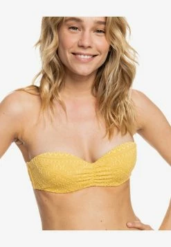 Roxy QUIET BEAUTY - Bikini Top - Ochre