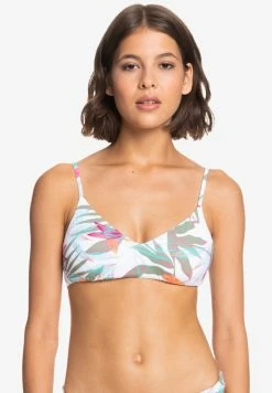 Roxy BEACH CLASSICS - Bikini Top - Bright White Floral Of Paradis