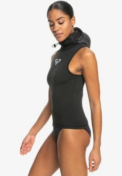 Roxy Rash Vest - True Black -Roxy Shop 25b6ebf32cf844d1a340594b61b5508e