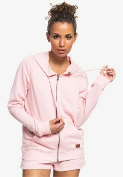 Roxy PERFECT WAVE - Zip-up Sweatshirt - Powder Pink