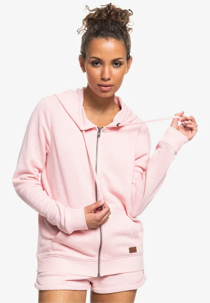 Roxy PERFECT WAVE - Zip-up Sweatshirt - Powder Pink 3 Roxy PERFECT WAVE - Zip-up Sweatshirt - Powder Pink