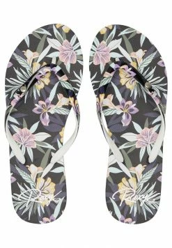 Roxy T-bar Sandals - Black Floral -Roxy Shop 2824a03ce09c48d58041f9fdfa01300d
