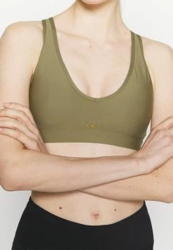 Roxy HEROS - Medium Support Sports Bra - Covert Green -Roxy Shop 290b2cd663e4425baadfb337821d493b