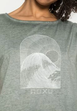 Roxy SUMMERTIME HAPPINESS - Print T-shirt - Sea Spray -Roxy Shop 2b61b1d787f843bca6aba543f927a1c4