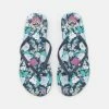 Roxy BERMUDA PRINT - T-bar Sandals - True Navy 2 Roxy BERMUDA PRINT - T-bar Sandals - True Navy -Roxy Shop 301bf81c9c554d258bc82b5aac8d3083