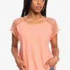 Roxy Print T-shirt - Fusion Coral