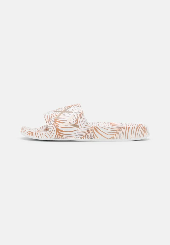 Roxy SLIPPY PRINTED - Mules - White/tan 4 Roxy SLIPPY PRINTED - Mules - White/tan - Image 2