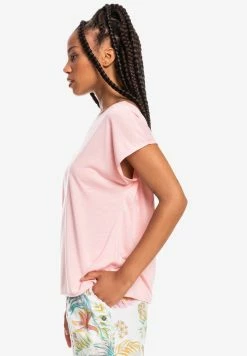 Roxy Basic T-shirt - Powder Pink -Roxy Shop 374476091574449d8fae28b62be88820