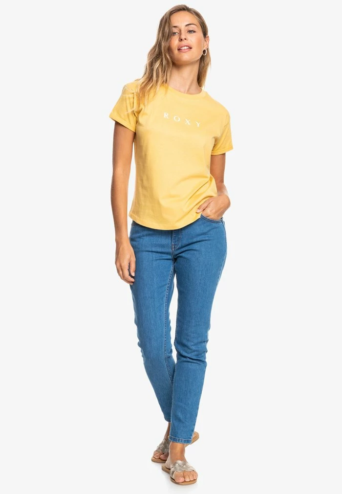Roxy Print T-shirt - Ochre 4 Roxy Print T-shirt - Ochre - Image 2