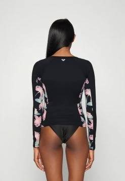 Roxy ZIP THROUGH PANNELS - Bikini Top - Anthracite Paradise Found -Roxy Shop 3d1dd84b5d6544f3ba25229a077965ed