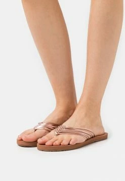 Roxy JASMINE - T-bar Sandals - Rose Gold