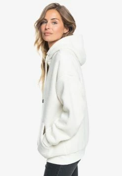 Roxy GOING LEFT - Fleece Jumper - Snow White -Roxy Shop 3f59796bec9c4a398cdc18989accc2ff