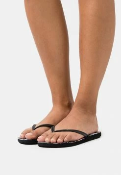 Roxy BERMUDA PRINT - T-bar Sandals - Black