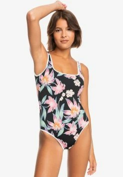 Roxy PARADISE SHINE ONE PIECE - Swimsuit - Anthracite Paradise Found S