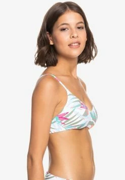Roxy BEACH CLASSICS - Bikini Top - Bright White Floral Of Paradis -Roxy Shop 4e770a2dd8504671951a378f62b04eb5