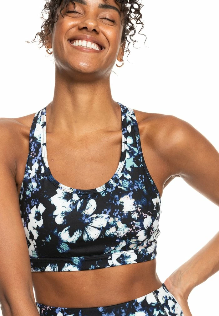 Roxy BACK TO YOU - Bustier - True Black Black Flowers 6 Roxy BACK TO YOU - Bustier - True Black Black Flowers - Image 4