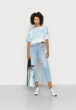 Roxy HAPPY PALMS - Print T-shirt - Cool Blue -Roxy Shop 575d1e69664e4676a540d368616bfea5