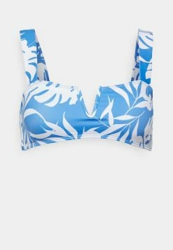 Roxy LOVE THE VANUATU - Bikini Top - Blue/white