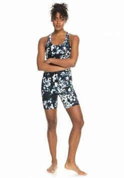 Roxy BACK TO YOU - Bustier - True Black Black Flowers