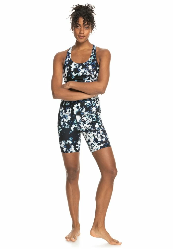 Roxy BACK TO YOU - Bustier - True Black Black Flowers 3 Roxy BACK TO YOU - Bustier - True Black Black Flowers