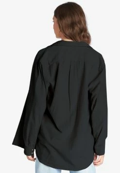 Roxy LET IT GO - Short Coat - Black -Roxy Shop 61d308a40ec6468fbf6ba257e19f8e90
