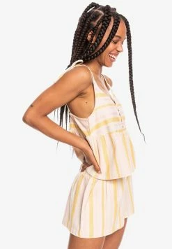 Roxy Top - Tapioca Alla Stripe Verticale -Roxy Shop 62559f8085d94e459210ca641d4d0973