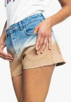 Roxy CALL ME NOW - Denim Shorts - Cool Blue Toast Denim Degreade -Roxy Shop 671654155d2e4046b7e821ea1df9a23d