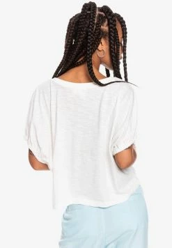 Roxy LAY IT ON THE LINE - Basic T-shirt - Snow White -Roxy Shop 6789e2736247452091ce1d564fc2285f