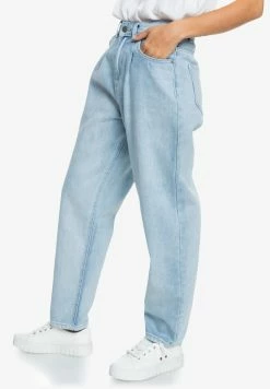 Roxy MIT MOM - Straight Leg Jeans - Bleached Blue -Roxy Shop 6c5200ca253349199364f6db3079f937