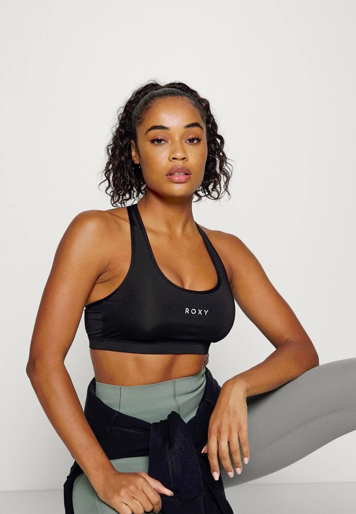 Roxy BACK TO YOU - Medium Support Sports Bra - Anthracite 6 Roxy BACK TO YOU - Medium Support Sports Bra - Anthracite - Image 4