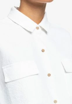 Roxy Button-down Blouse - Snow White 13 Roxy Button-down Blouse - Snow White -Roxy Shop 71e7a9f7565c4a8bb9b0f7842af5fc11