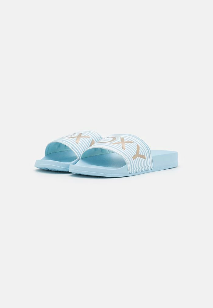 Roxy SLIPPY - Mules - Light Blue 5 Roxy SLIPPY - Mules - Light Blue - Image 3