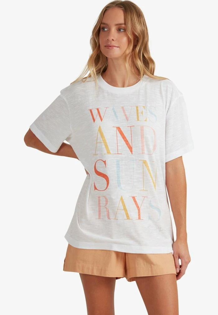 Roxy Print T-shirt - Bright White 5 Roxy Print T-shirt - Bright White - Image 3