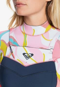 Roxy SYNCRO GBS REISSVERSCHLUSS - Wetsuit - Jet Gry Coral Flme Temple Gold -Roxy Shop 807f369194a04836a2df056bb100ba1f