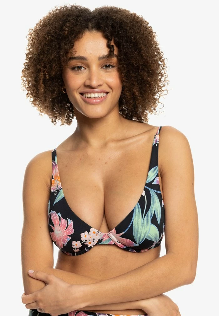 Roxy Bikini Top - Anthracite Paradise Found S 3 Roxy Bikini Top - Anthracite Paradise Found S