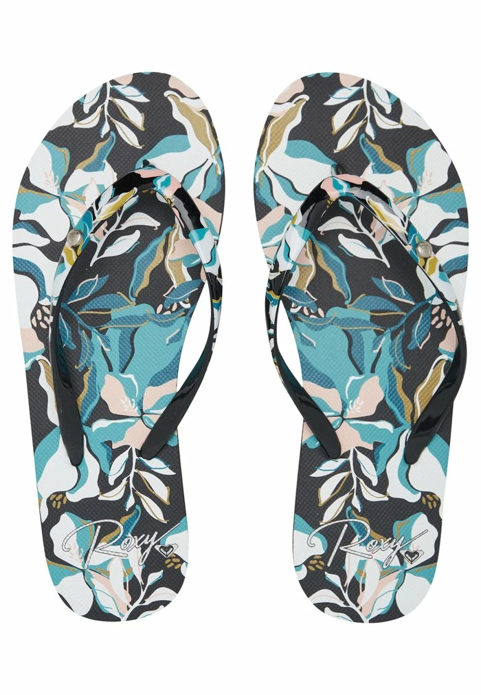 Roxy T-bar Sandals - Blackblue 6 Roxy T-bar Sandals - Blackblue - Image 4