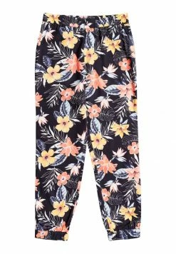 Roxy EASY PEASY - Tracksuit Bottoms - Anthracite Rg Tropical Breeze